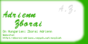 adrienn zborai business card